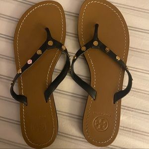 Tory BurchNavy Ricki Flip Flop Sandals